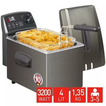 FRITEL Fryer Turbo SF 4 Liter Stainless Steel