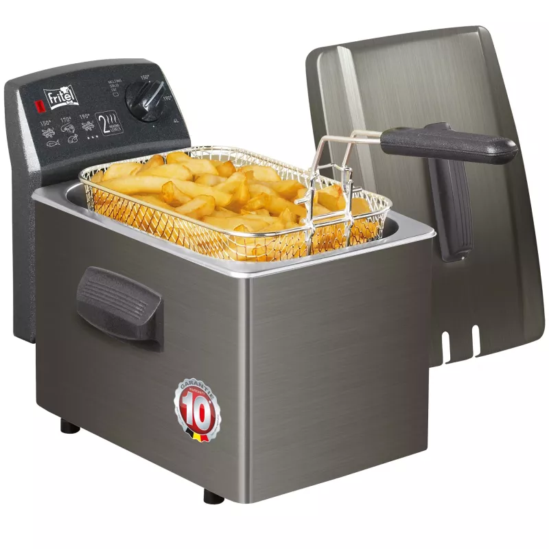 Fritel Turbo SF fritiūrė 4 litrai, nerūdijantis plienas