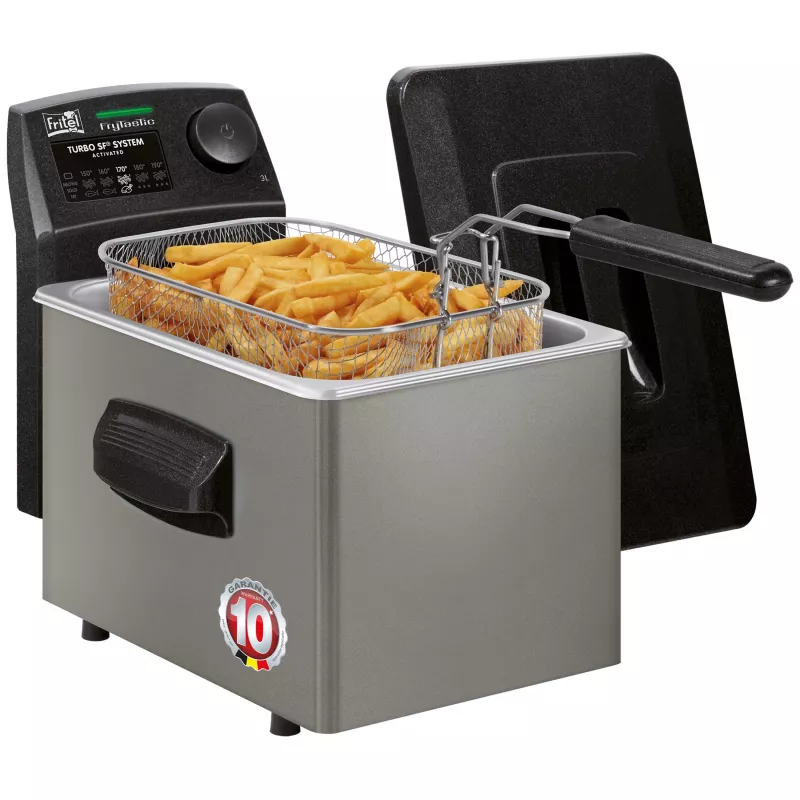 Fritel FryTastic gruzdintuvė 3L 2,3kW antracitinė/sidabrinė