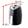 FRITEL Starter My SnackTastic 4202 Airfryer 1kW sidabrinė/juoda