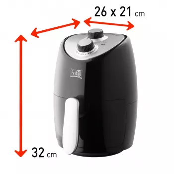 FRITEL Starter My SnackTastic 4202 Airfryer 1kW sidabrinė/juoda