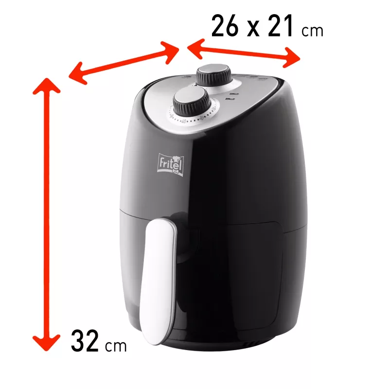 FRITEL Starter My SnackTastic 4202 Airfryer 1kW sidabrinė/juoda