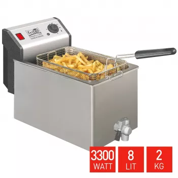 FRITEL TURBO SF Deep Fryer 8 Liter 3.3kW Stainless Steel