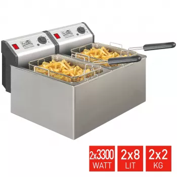 FRITEL Professional Deep Fryer 16 Liter 6.6kW Stainless Steel
