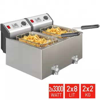 FRITEL TURBO SF gruzdintuvė 16 L 6,6 kW nerūdijantis plienas