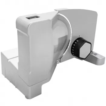 Fritel SL 3657 elektrinė pjaustyklė, 150 W, nerūdijančio plieno peilis, 170 mm, 0–15 mm pjovimo storis, sidabrinė/juoda