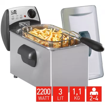FRITEL Starter Deep Fryer 3L 2.2kW Stainless Steel