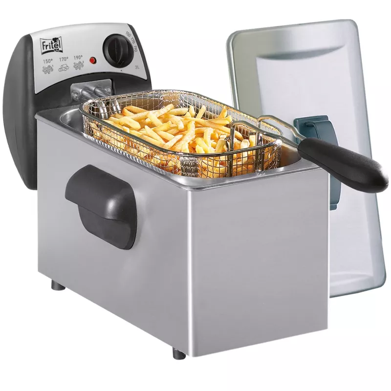 Fritel Starter 3 l 2,2 kW nerūdijančio plieno gruzdintuvė