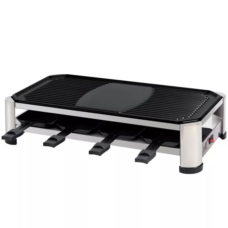 FRITEL RG 2170 Raclette Grill nerūdijančio plieno/chromuotas/juodas, 1200 W, 8 asmenims