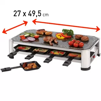 FRITEL SG 2180 Raclette Stainless Steel/Chrome Black