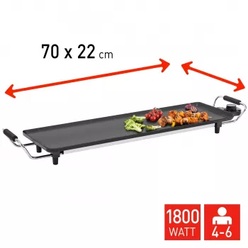 Fritel TY 1689 Teppanyaki elektrinis grilis 1800 W, lieto aliuminio kepimo paviršius