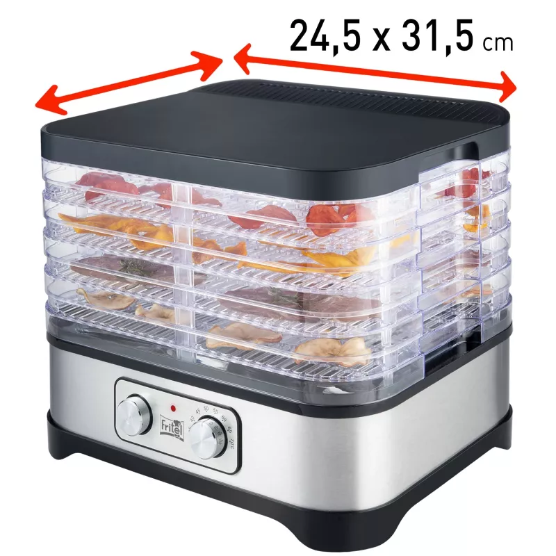 FRITEL Family Food Dehydrator 250W Silver/Grey