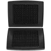 FRITEL Family Waffle Plate Set (2 Plates) for Waffle Maker 1300 Series - Non-Stick Cast Aluminum, Dishwasher Safe, Black/Grey