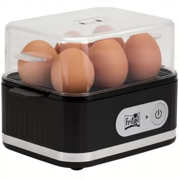 Kiaušinių virimo aparatas FRITEL Family Egg Cooker 400W juodas/skaidrus