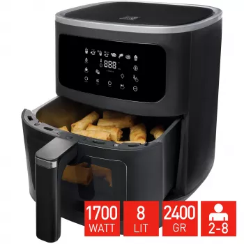 Fritel SnackTastic 7720 Oro gruzdintuvė 8L Juoda