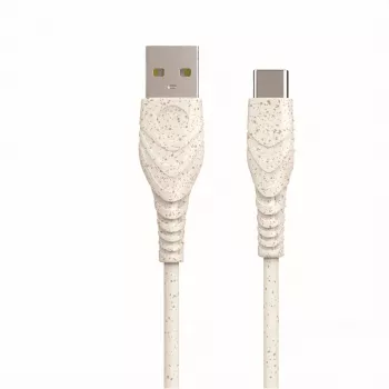 BIOND USB-A į USB-C 3A 2M įkrovimo ir duomenų laidas - Juodas