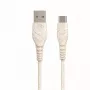 BIOND USB-A į USB-C 3A 2M įkrovimo ir duomenų laidas - Juodas