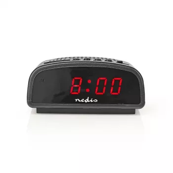 Nedis CLDK008BK LED skaitmeninis žadintuvas su snaudimo funkcija, juodas