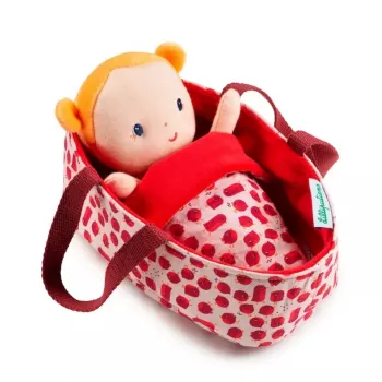 Lilliputiens Baby Doll Set Aghate with Basket, Outfit and Blanket
