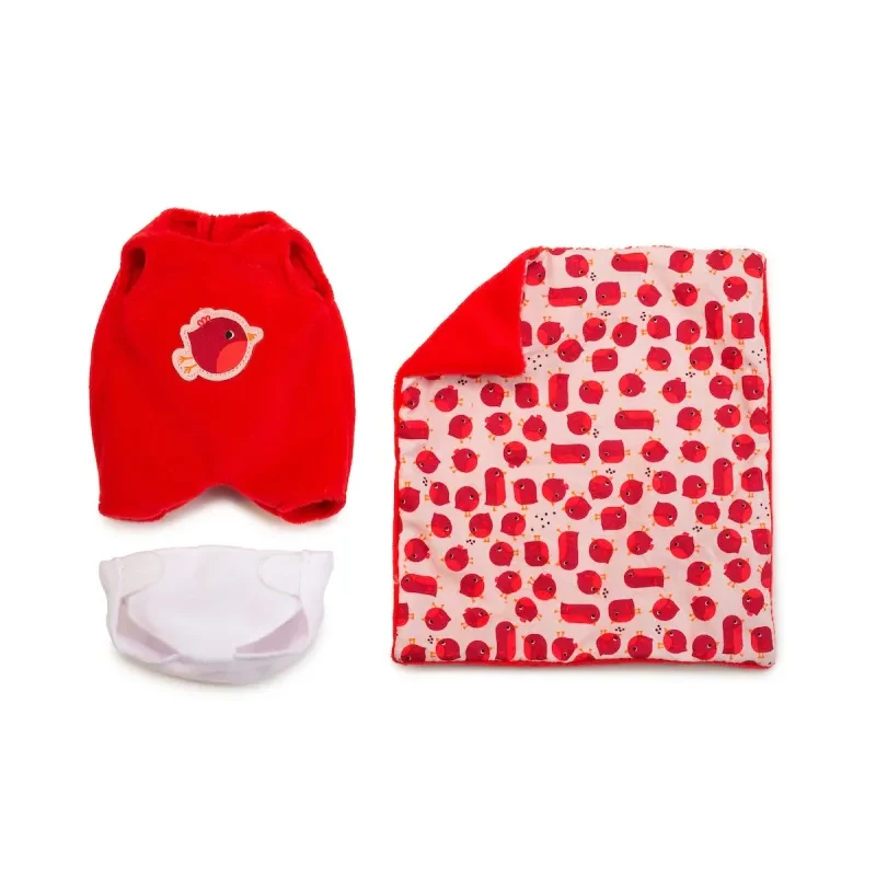 Lilliputiens Baby Doll Set Aghate with Basket, Outfit and Blanket