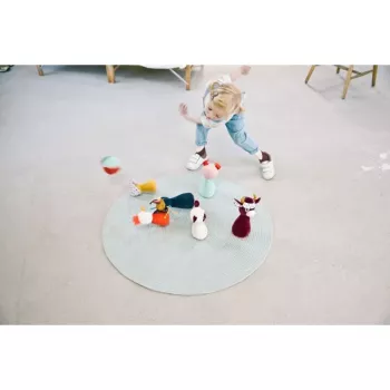 Lilliputiens Farm Bowling Set su varpelio kamuoliu