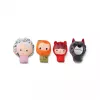 Lilliputiens Little Red Riding Hood Finger Puppet Set (4 Personažai + Laikymo Maišelis, 12m+)