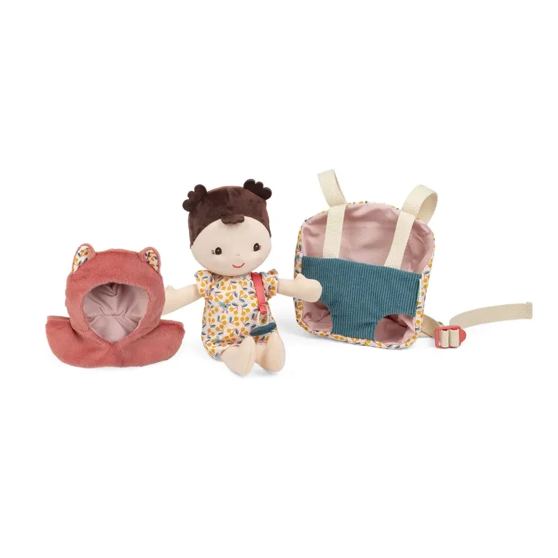 Lilliputiens Jeanne Baby Doll in Carrier with Hat 18m+