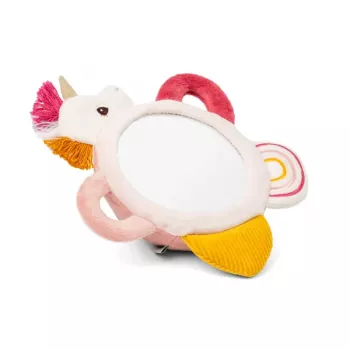Lilliputiens Activity Mirror Lena the Unicorn su Rankenomis, Sensorinis Žaislas Kūdikiams nuo 3 mėn.