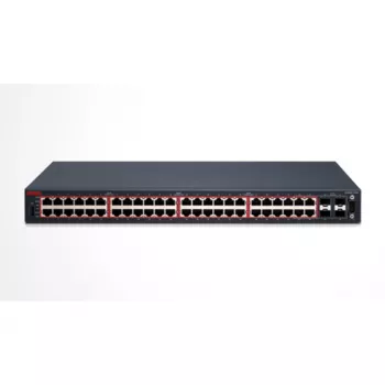 Avaya Ethernet Routing Switch 4548GT-PWR – valdomas L3 jungiklis, 48 x 10/100/1000 PoE+ prievadai + 4 x bendri SFP, stalinis/stelažinis, 720 W PoE biudžetas