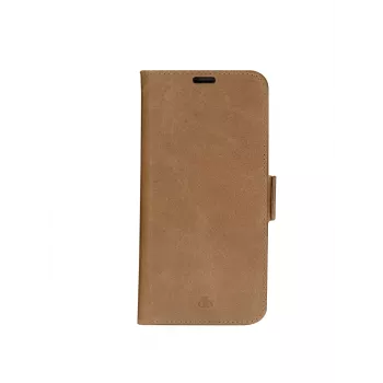 dbramante1928 Copenhagen Flip Case, skirta Apple iPhone 12 ir 12 Pro – natūralios odos dėklas, Tan spalva