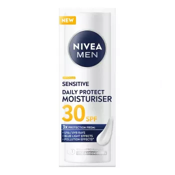 NIVEA Men Sensitive Daily Protect Drėkinamasis veido kremas su SPF30 50ml