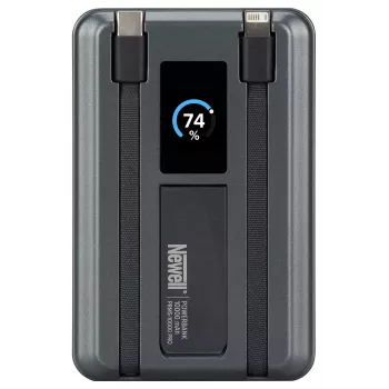 Power Bank Newell MS-10000 Pro MagSafe 10000 mAh Lightning, USB-C - Pilka