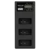 Newell CD-USB-C Triple-Channel Battery Charger, skirta Canon LP-E17