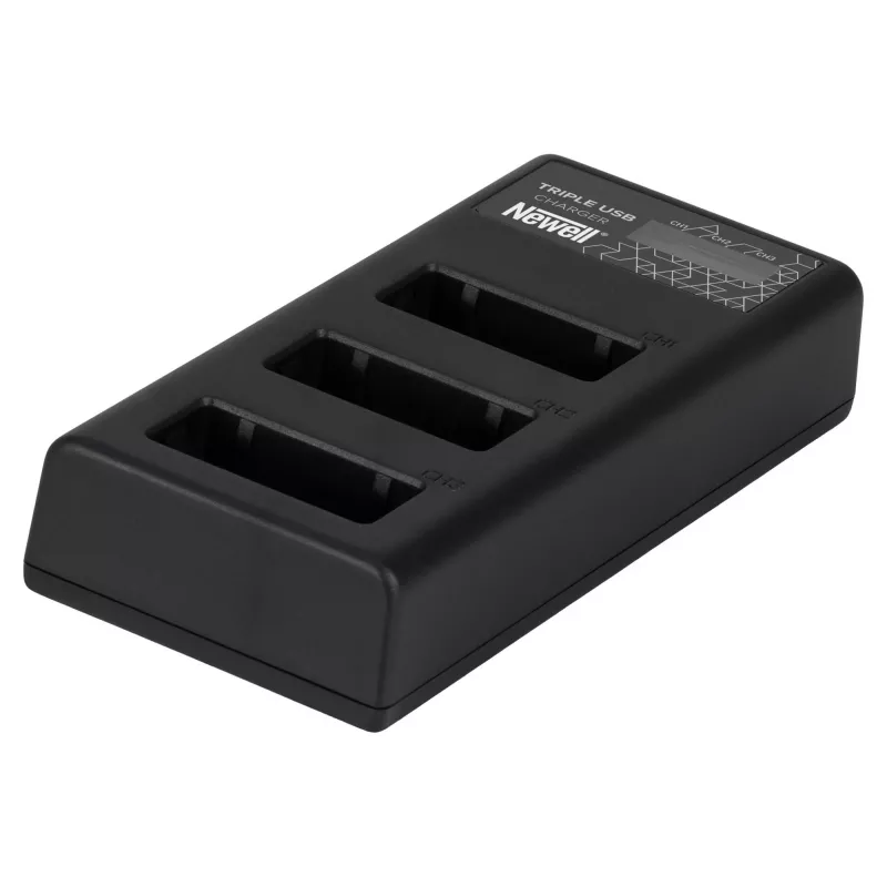 Newell CD-USB-C Triple-Channel Battery Charger, skirta Canon LP-E17