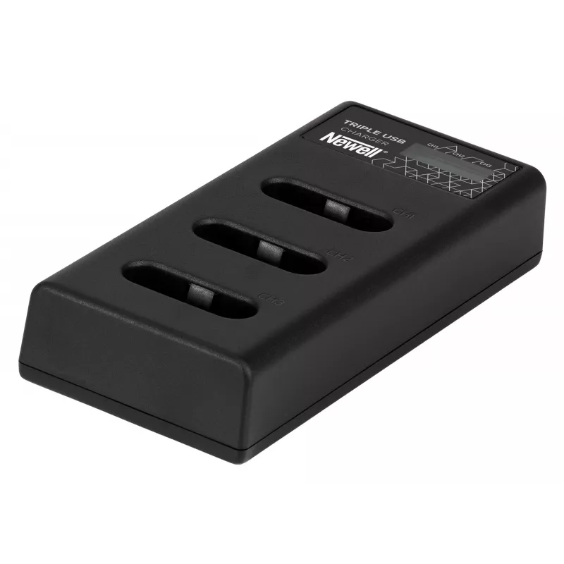 Newell CD-USB-C Triple-Channel Battery Charger for Sony NP-BX1 Batteries
