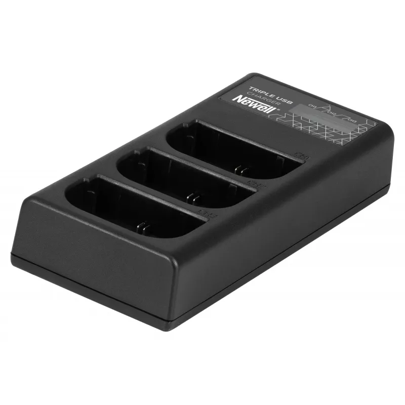 Newell CD-USB-C Triple-Channel Įkroviklis, skirtas Canon LP-E6 baterijoms