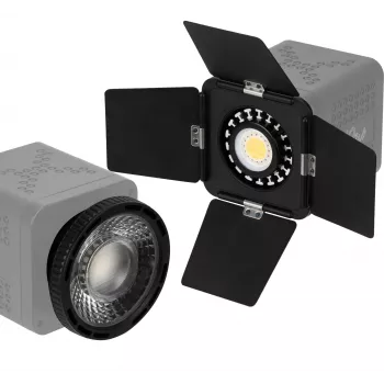 Newell Mini Bowens Barn Doors and Focusing Lens Kit, skirta Tara LED lempai