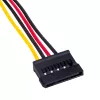 Akyga AK-CA-17 Molex į SATA maitinimo adapterio kabelis, 15 cm