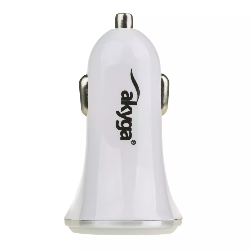 Akyga AK-CH-07 Automobilinis įkroviklis 12/24V 18W USB-A Quick Charge 3.0 5-12V / 1.5-3A Baltas
