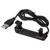 Akyga AK-SW-19 USB įkrovimo kabelis su spaustuku Garmin Forerunner 220, 1 m, juodas
