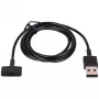 Akyga AK-SW-23 magnetinis USB įkrovimo kabelis Fitbit Ionic, 1 m, juodas