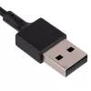 Akyga AK-SW-23 magnetinis USB įkrovimo kabelis Fitbit Ionic, 1 m, juodas
