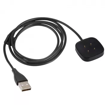 Akyga AK-SW-27 Įkrovimo laidas, skirtas Fitbit Versa 3 / Sense, 1 m, juodas