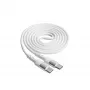 Akyga AK-USB-40 USB-C – USB-C kabelis, USB 2.0, 60 W, 1 m, baltas