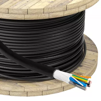Akyga AK-SC-E12 CU 5x6 + 2x0.5 3-Phase 32A 450/750V 1m EV Charging Cable