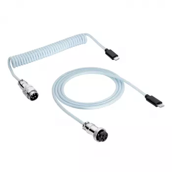 Akyga AK-USB-49 USB-C į USB-C spiralinis laidas su Aviator jungtimi 3 m juodas