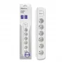 Qoltec Power Strip 6 Outlets 1,8m White