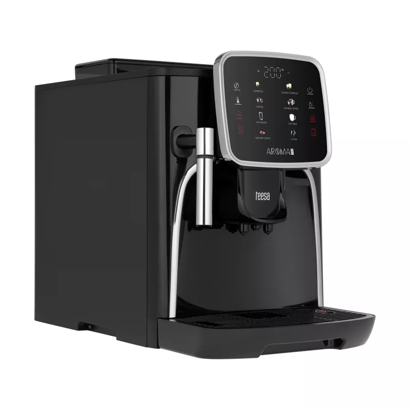 TEESA AROMA 750 automatinis kavos aparatas su malūnėliu, 1450 W, 1,5 l, juodas