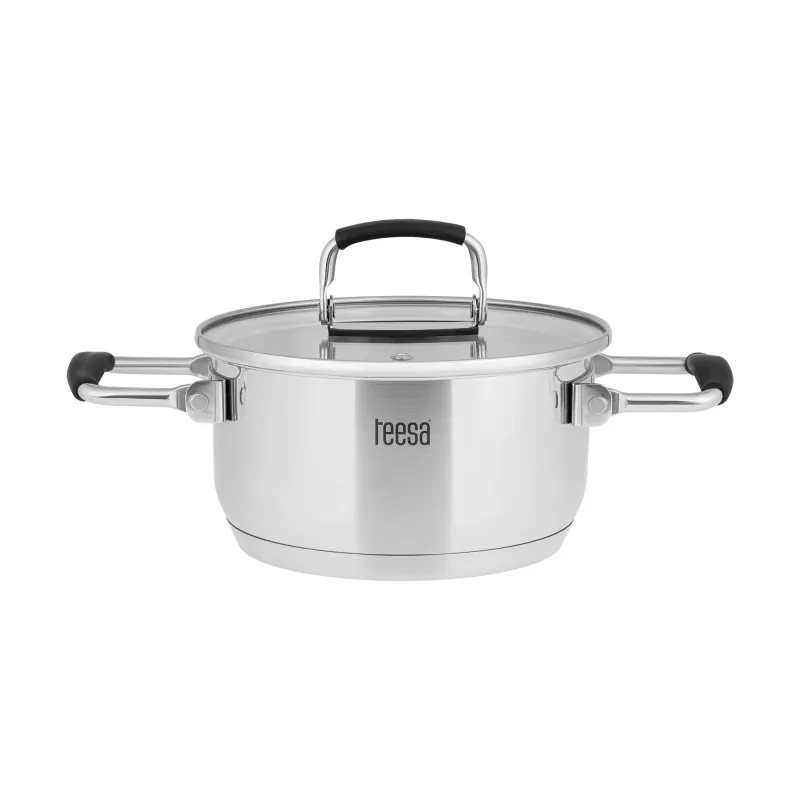 TEESA COOK PRIME 6 dalių puodų rinkinys, nerūdijantis plienas, tinka indukcijai