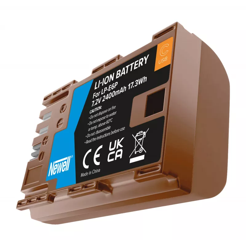 Newell LP-E6P pakaitinė baterija su USB-C, skirta Canon